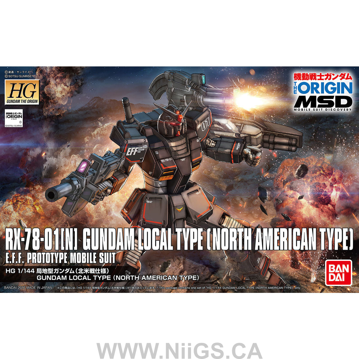 HG GTO 1/144 Gundam Local Type (North American Front)
