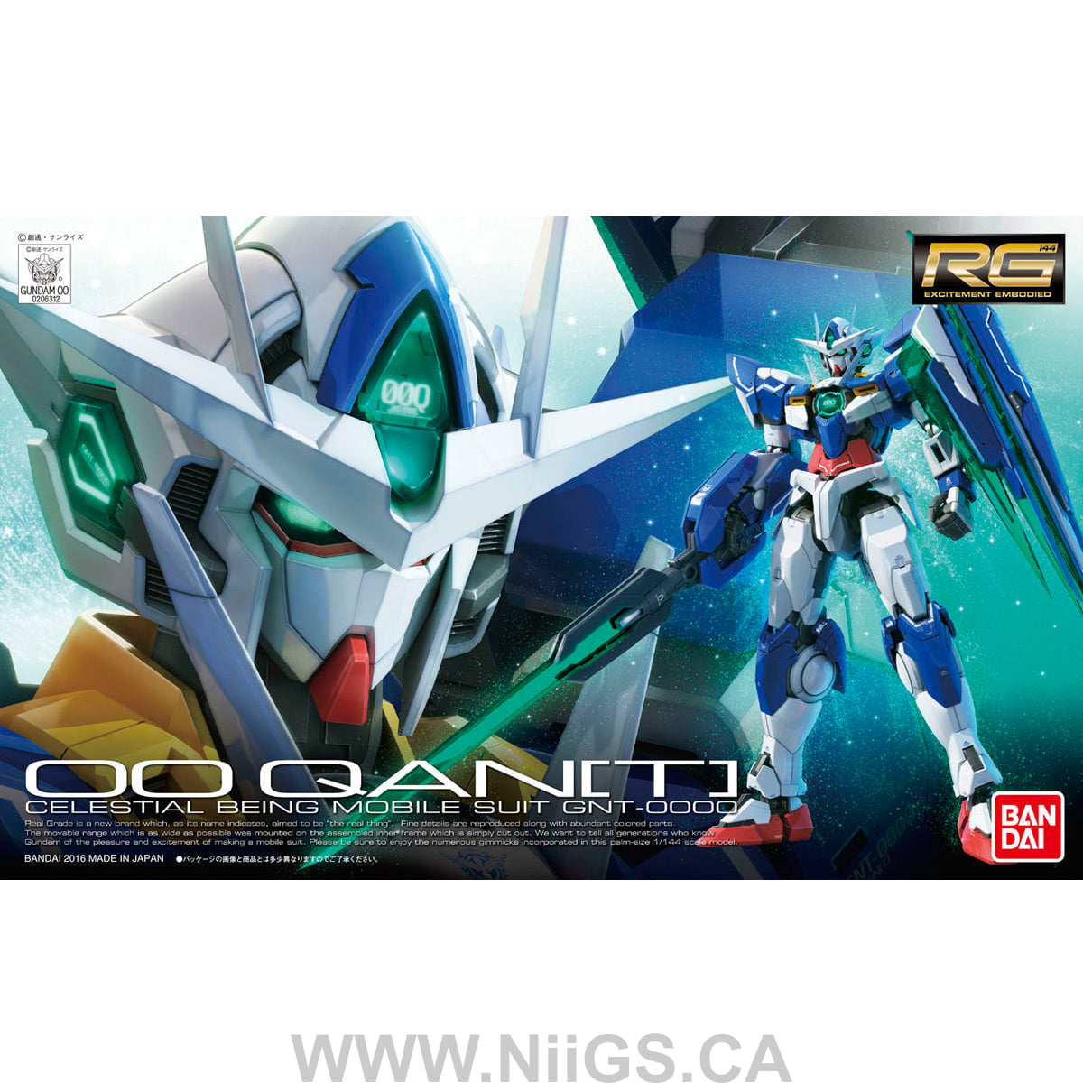 BANDAI Hobby RG 1/144 QAN[T]