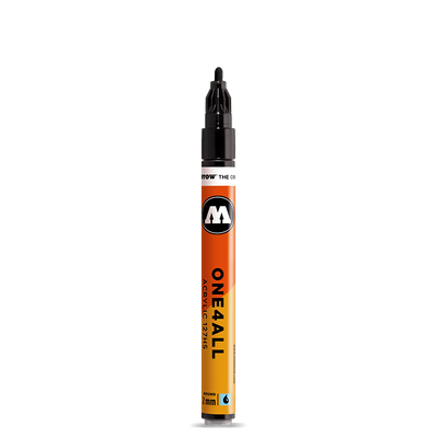 Molotow 227Hs One4All Acrylic Marker #223 Metallic Black, 4mm