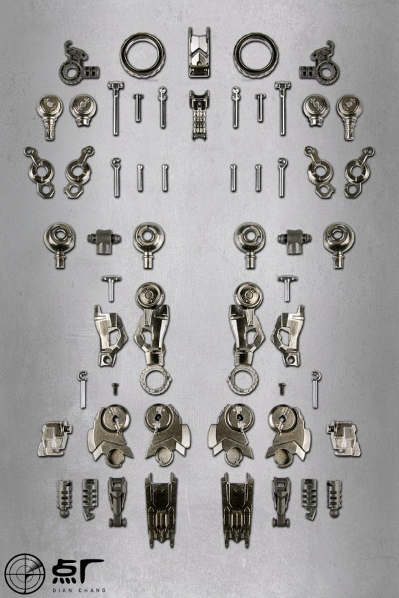 DOT Workshop - Metal Parts Replacement Kit For MG Barbatos Inner frame