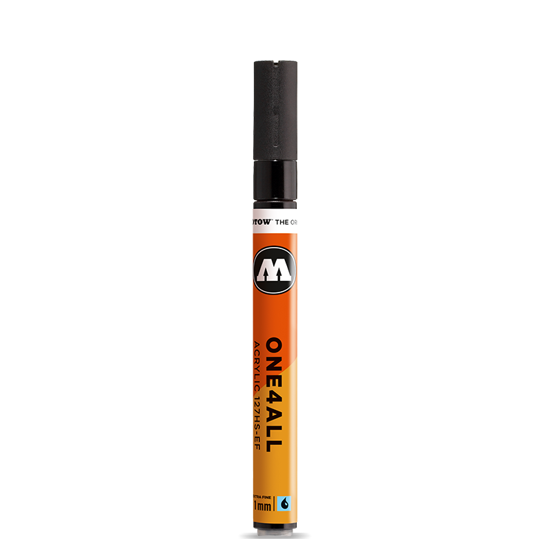Molotow 227Hs One4All Acrylic Marker #223 Metallic Black, 4mm