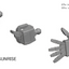 Builders Parts - HD 1/144 MS Hand 03 (EFSF Small)