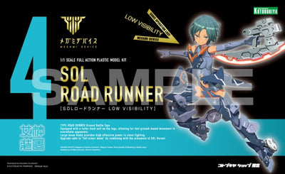 Kotobukiya 1/1 Sol Road Runner Low Visibility, Megami Device Action Figure Kit