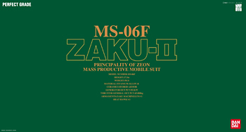 PG 1/60 Perfect Grade MS-06-F Zaku 2