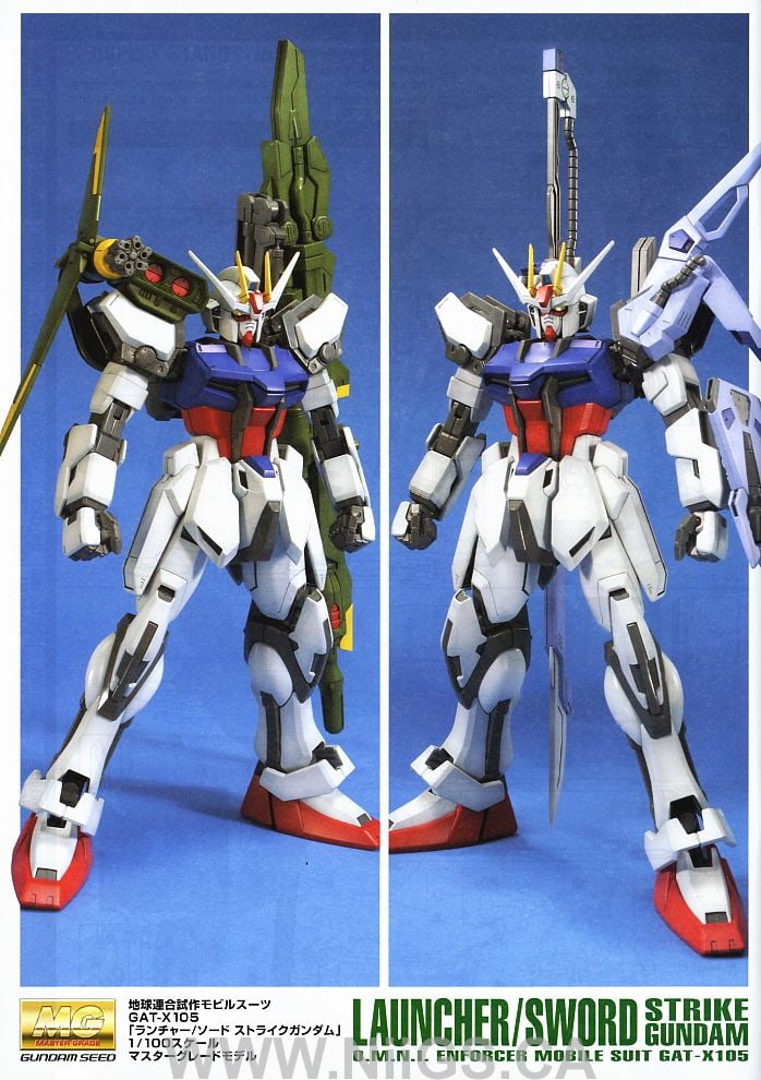 BANDAI HOBBY MG 1/100 STRIKE GUNDAM LAUNCHER / SWORD - Nii G Shop