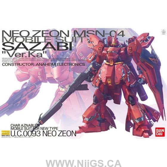 BANDAI Hobby MG 1/100 MSN-04 Sazabi Ver.Ka - Nii G Shop
