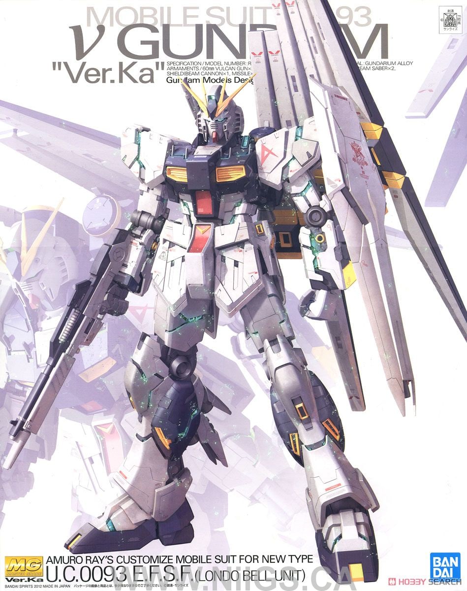 BANDAI Hobby MG 1/100 Nu Gundam Ver.Ka - Nii G Shop