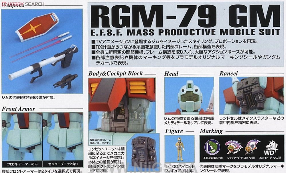 BANDAI Hobby MG RGM-79 GM Ver2.0 - Nii G Shop