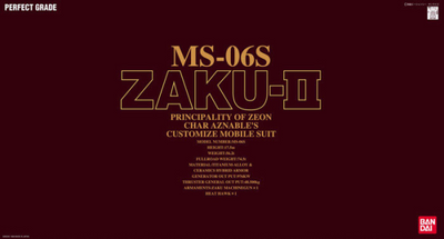 PG 1/60 Perfect Grade MS-06S Zaku 2