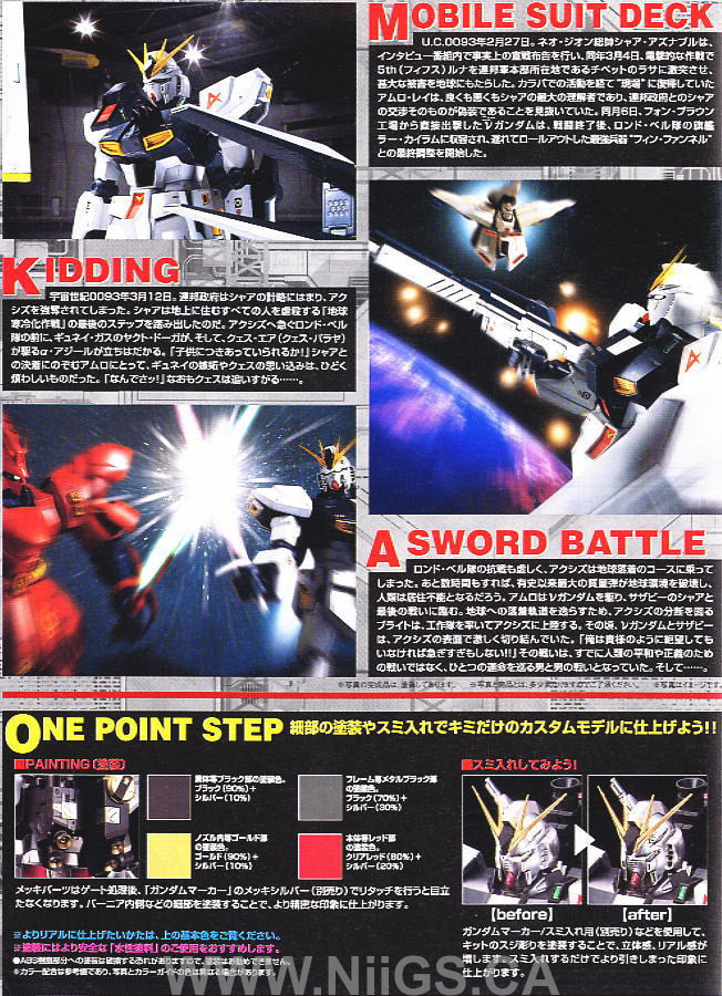 MG 1/100 NU GUNDAM METALLIC COATING Ver. - Nii G Shop