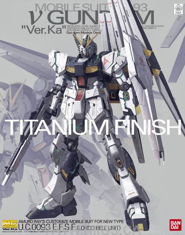 MG 1/100 RX-93 Nu Gundam Ver.Ka Titanium Finish Ver - Nii G Shop
