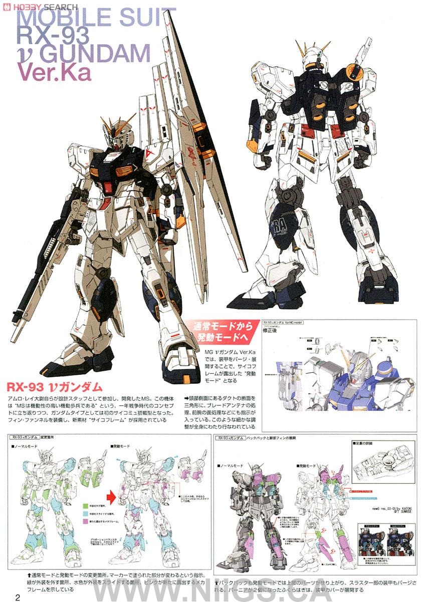 MG 1/100 RX-93 Nu Gundam Ver.Ka Titanium Finish Ver - Nii G Shop