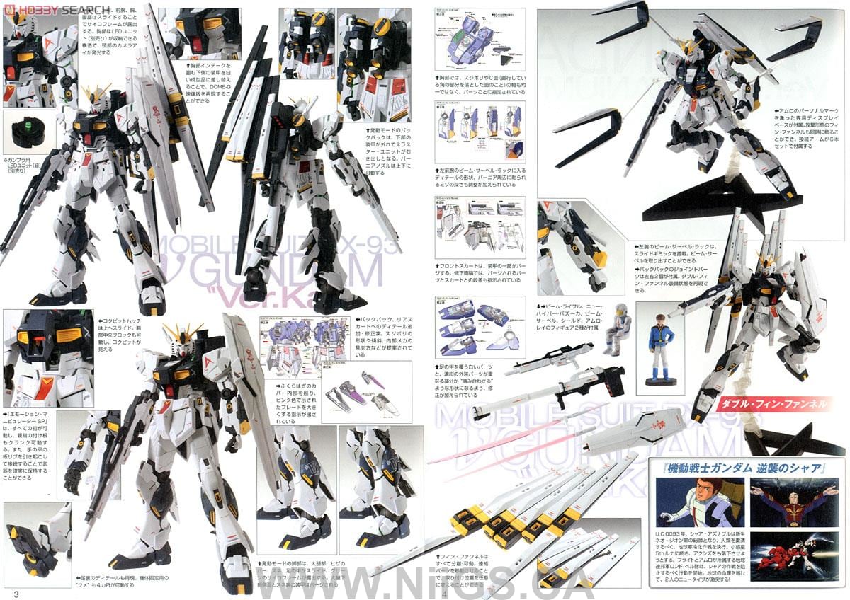 MG 1/100 RX-93 Nu Gundam Ver.Ka Titanium Finish Ver - Nii G Shop