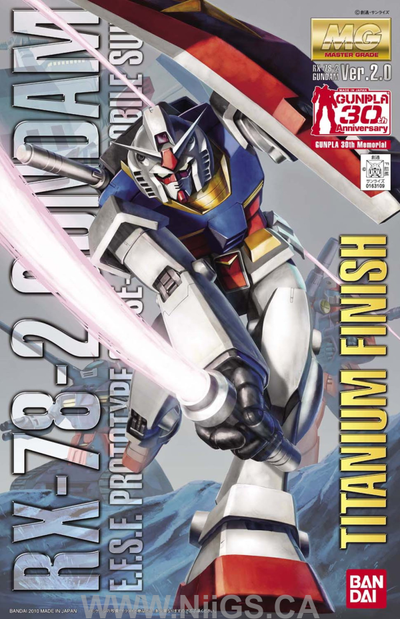 MG 1/100 RX78-2 Gundam Ver 2.0 Titanium Finish - Nii G Shop