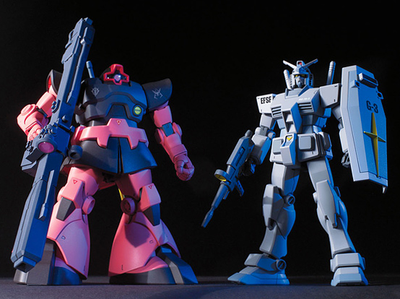 HGUC 1/144 G-3 GUNDAM VS CHAR'S RICK DOM SET