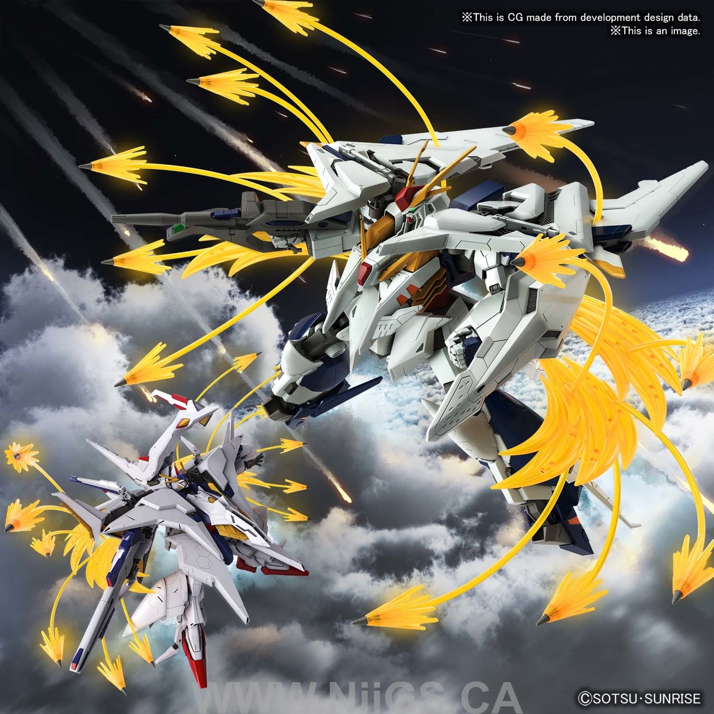 HGUC 1/144 XI GUNDAM VS PENELOPE FUNNEL MISSILE EFFECT SET