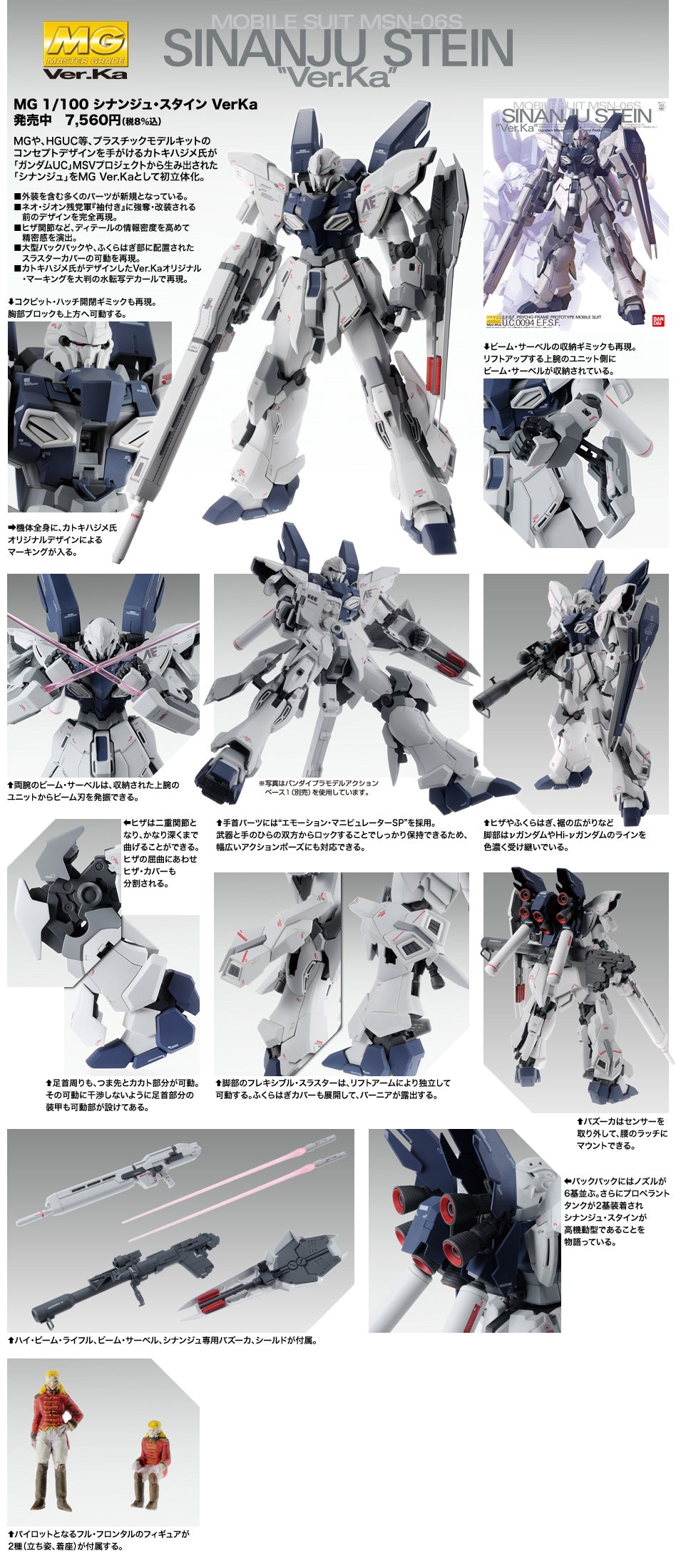 2024SALEバンダイ BANDAI 1/100 MG シナンジュ Ver.ka. チタニウムフィニッシュ 「機動戦士ガンダムUC」 機動戦士ガンダムUC（ユニコーン）